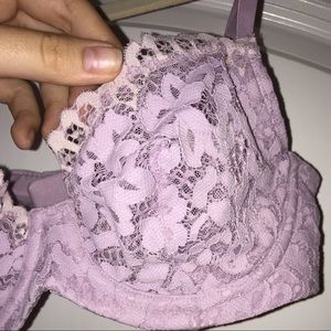 Victoria’s Secret Lace Lavender Unlined Bra